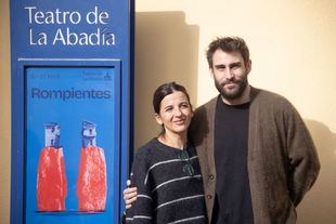 Los protagonistas de la obra, Rebeca Hernando y Fernando Guallar