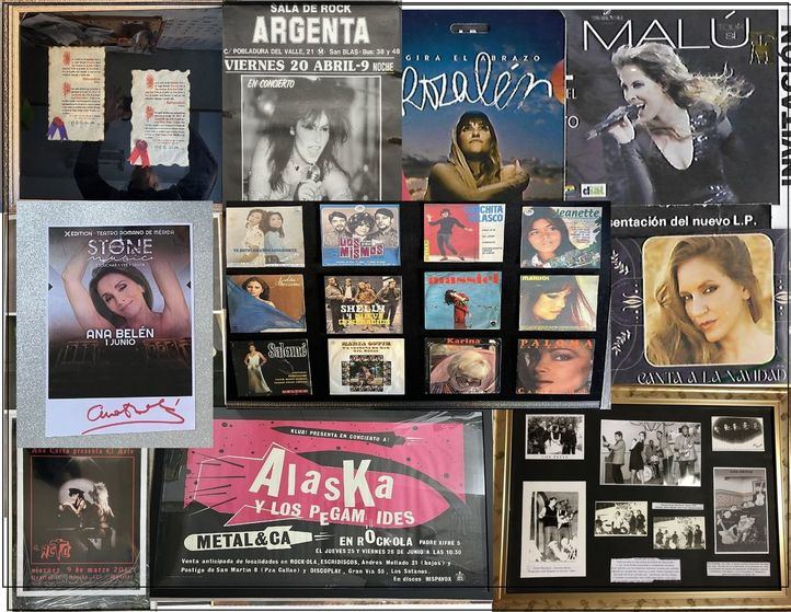 Algunos de los materiales de la exposición 'Mujeres en la música'