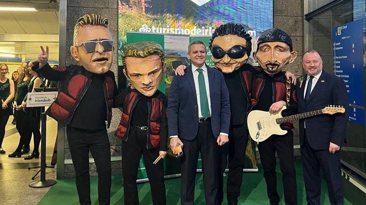 Acto por la Semana de Irlanda en Madrid en el Metro Gran Vía
