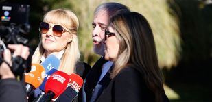 Familiares y amigos de Gemma Cuervo se despiden de la actriz en el Tanatorio de La Paz