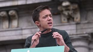 Íñigo Errejón durante un acto de Más Madrid