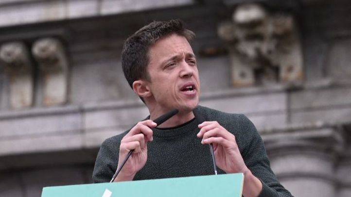 Íñigo Errejón durante un acto de Más Madrid