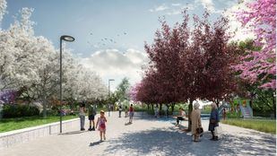 Render de cómo quedará el entorno de la antigua fábrica Clesa