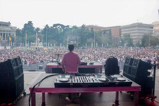 El Pulpo animando la segunda edición del Festival de la Resurrección