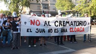 Manifestación contra el crematorio de la M-40
