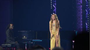 La cantante Shakira, actúa durante la gala de entrega de los Latin Grammy 2023