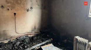 Un vecino de Morata de Tajuña sufre quemaduras en el incendio de su vivienda