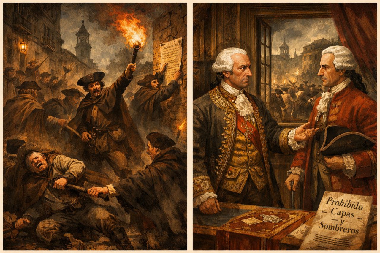 La revuelta que empezó bajo una capa en Madrid