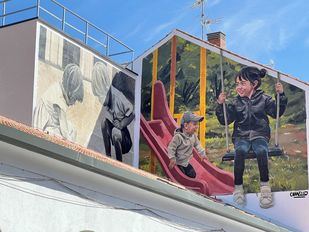 Mural 'Niños Futuro', en Fuenlabrada