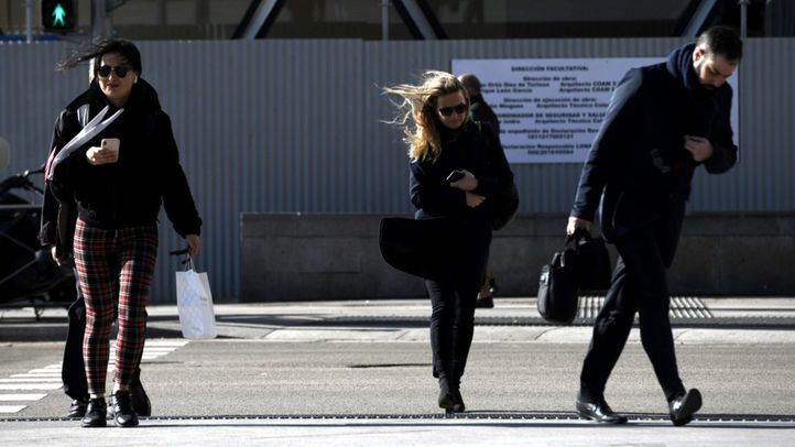 Fuertes rachas de viento en Madrid