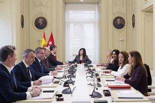 Reunión del Consejo de Gobierno de la Comunidad de Madrid en la Real Casa de Correos, en febrero de 2026