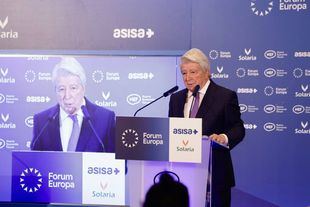 Archivo: El presidente del Atlético de Madrid, Enrique Cerezo