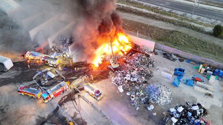 Incendio en Torrejón de Velasco