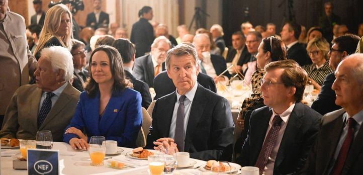 María Corina Machado invita en Madrid a la inversión extranjera para la reconstrucción de Venezuela