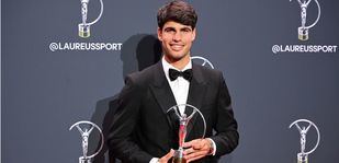 Alcaraz, reconocido como deportista del año en los Premios Laureus