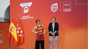 Ayuso presenta el acuerdo con la FEB para la celebración del Eurobasket 2029