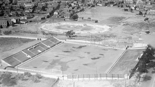 Estadio de Vallecas en la primera mitad del siglo XX
