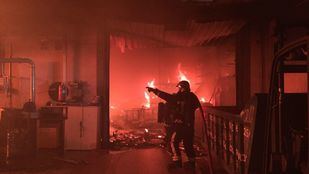 Imagen de archivo de los Bomberos trabajando