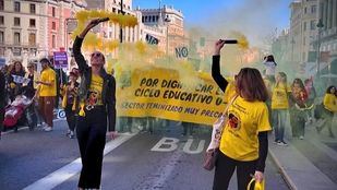 Movilización de las trabajadoras de la Educación Infantil madrileña