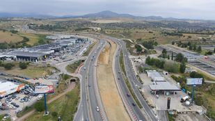 Obras en la M-607
