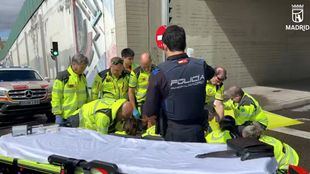 Herido grave un motorista en un choque contra un VTC en Puente de Vallecas