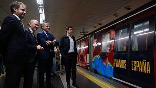 Presentación del tren temático de la Selección