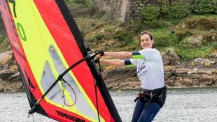 Elena Boyé, campeona de España de Windsurfer