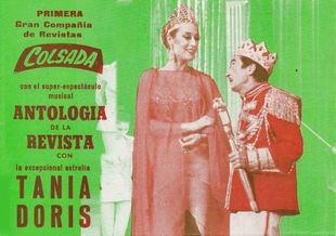 Antiguo cartel de la revista en la que participaba Tania Doris
