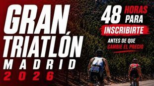 Madrid volverá a ser la capital del triatlón popular el próximo 20 de junio