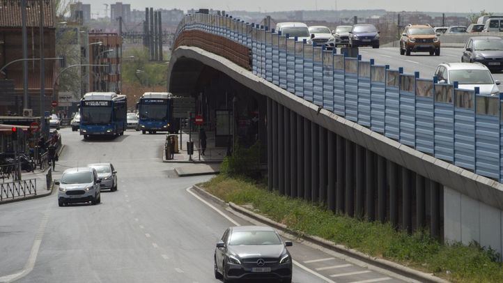 'Scalextric' de la M-30 en Puente de Vallecas.