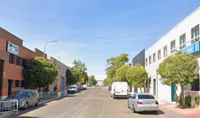Calle Primavera, en el Polígono Industrial Las Monjas, en Torrejón de Ardoz