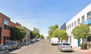 Calle Primavera, en el Polígono Industrial Las Monjas, en Torrejón de Ardoz