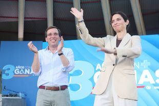 Acto del PP por el tercer aniversario de su victoria electoral en Madrid