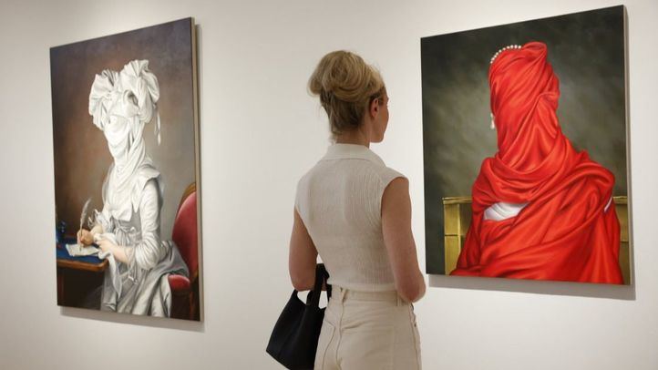 Algunas obras de la exposición de Ewa Juszkiewicz