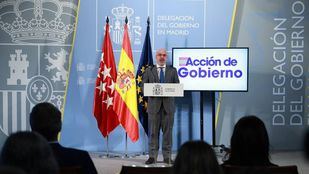 El delegado del Gobierno en Madrid, Francisco Martín, comparece en rueda de prensa