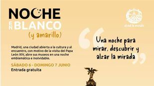 Cartel de La Noche en Blanco (y Amarillo)