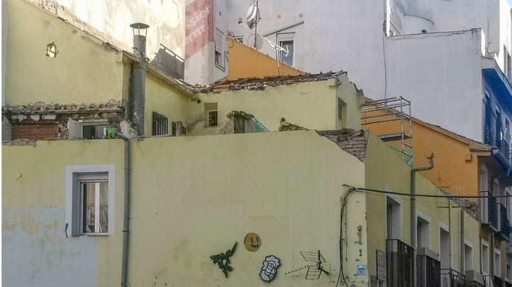 Avanza el derribo del antiguo Baobab en Lavapiés