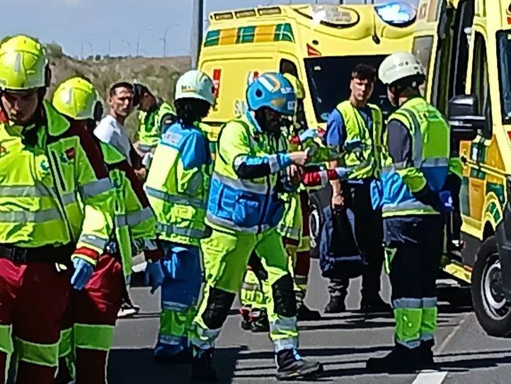 Cinco heridos en un accidente múltiple en la M-50 a la altura de Paracuellos