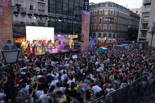 Pregón del Orgullo 2025 en la plaza de Pedro Zerolo
