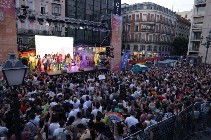 Pregón del Orgullo 2025 en la plaza de Pedro Zerolo