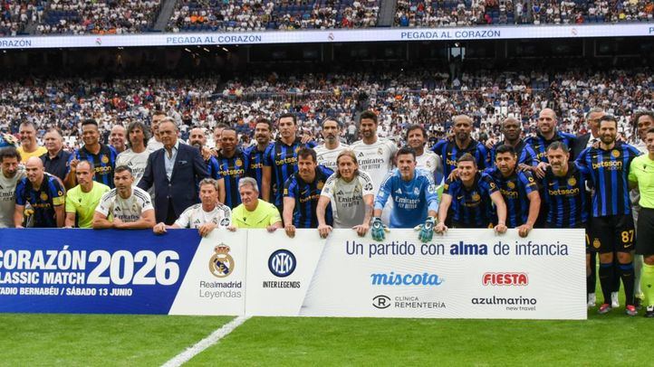 Las leyendas del Real Madrid y del Inter de Milán en una jornada marcada por la solidaridad y el recuerdo.