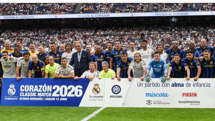 Las leyendas del Real Madrid y del Inter de Milán en una jornada marcada por la solidaridad y el recuerdo.