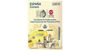 Correos rinde homenaje al centenario de la Federación Internacional de Filatelia