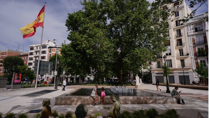 La plaza de Chamberí estrena nueva imagen tras su remodelación integral