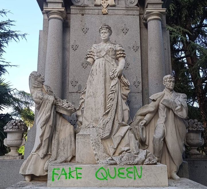 Arrestado el sospechoso de vandalizar la estatua de La Chata en el Parque del Oeste