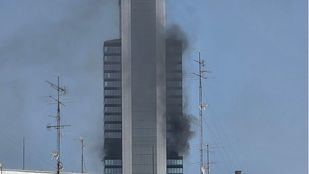 Incendio en la torre Moeve