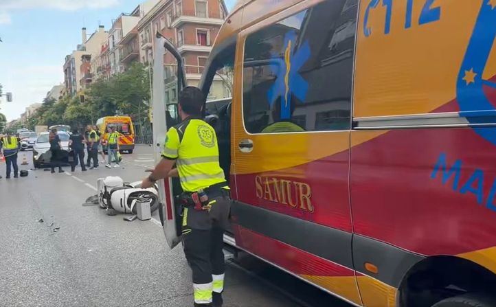 Herido grave un motorista por una colisión con un turismo en General Ricardos