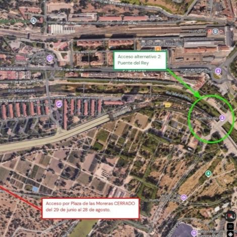 Cierra el paso entre la Colonia Manzanares y la Casa de Campo