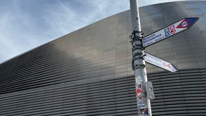 Inmediaciones del estadio Santiago Bernabéu
