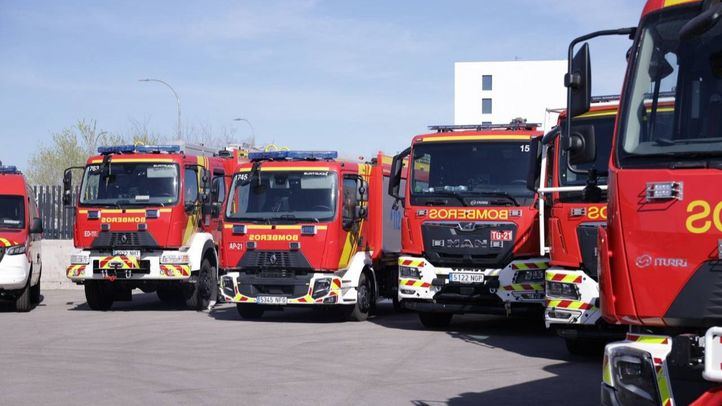 Nueva flota de vehículos del Cuerpo Municipal de Bomberos de Madrid